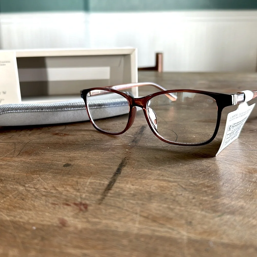 A New Day Blue Light Filtering Glasses with Soft Case